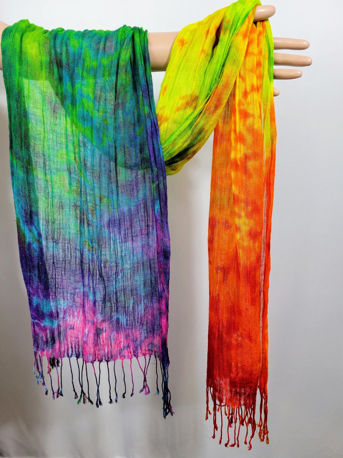 Rainbow Tie Dyed Scarf